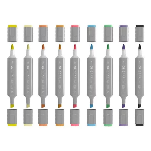 Caneta Marcador artistico Cis Graf Duo Brush - unidade