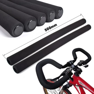 Capa De Espuma Para Guidão , 1 Par De Bicicleta Preta Super Grossa Com 7 Mm De Espessura Antiderrapante