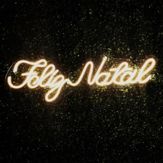 Painel Neon Led Feliz Natal Festa Decoração Fita Led