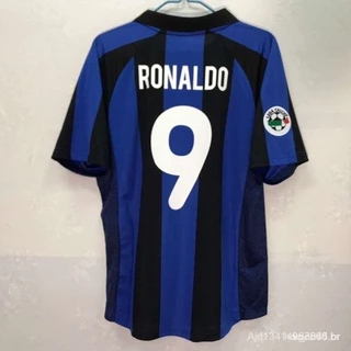 01-02 Inter Milano RONALDO SEEDORF Camiseta Personalizada De Alta Qualidade Casa Camisas Retro De Futebol LROR OOIL