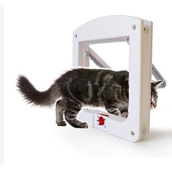 Passagem Porta Pet Portinha Para Gato Ou Cão Com 4 Em 1 GA-227