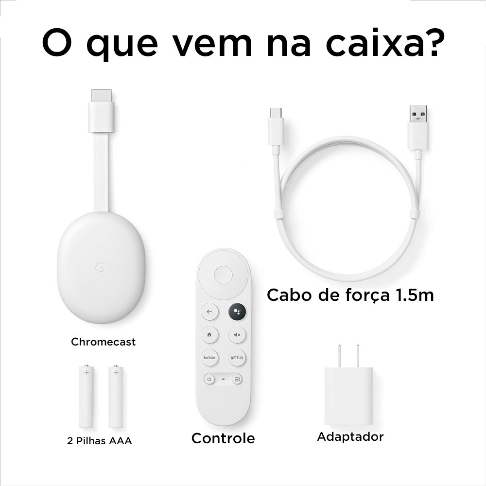 Chromecast Google TV GA03131, HD, Bluetooth, HDMI, USB Tipo-C