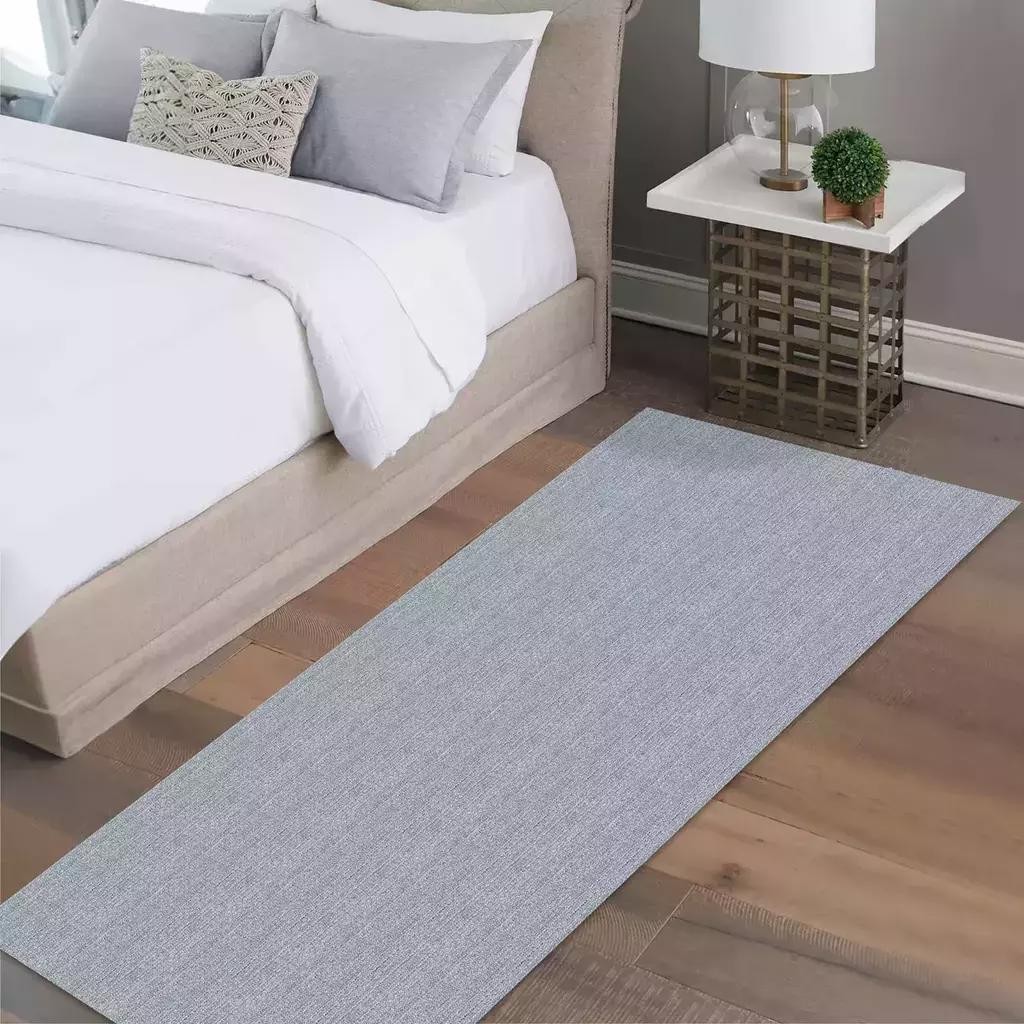 Tapete Passadeira Beira Cama Cairo Antiderrapante 0,65 x 2,00 Cinza ...
