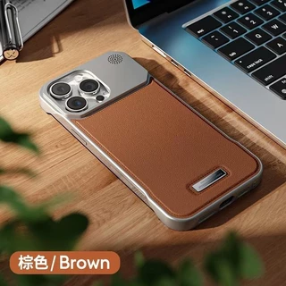 Capa/Case Em Couro Aromaterapia Magnética Embutida De Luxo Para iPhone 11 12 13 14 15 16 Pro Max