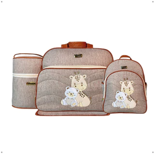 Kit Bolsa Maternidade porta mamadeira térmico trocador Mave em Oferta na Shopee