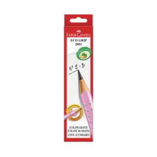 Lápis Grafite Eco Triangular Grip 2001 Rosa 12 Un - Faber-Castell