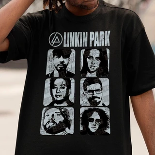 Camiseta Unissex Linkin Park Fotos dos Integrantes da Banda Camisa Ótima Qualidade Envio Imediato