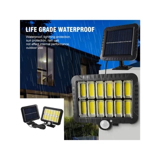 Luminária Solar de Parede 120 Cob 24W Sensor Presença Com 3 Funções Separado em Oferta na Shopee