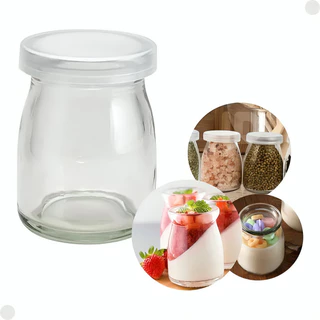 Pote  de Conserva de Vidro com Tampa 200ml  Saleiro Porta Condimento - Yoss
