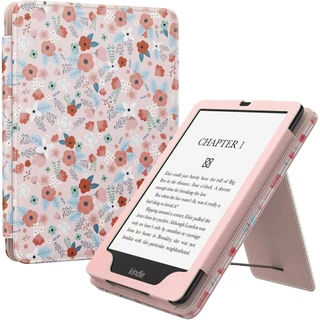MoKo Capa Protetora De Couro PU Com Faixa Elástica Para Kindle Paperwhite De 6.8 " 11a Geração-2021) , Auto-Wake/Sleep