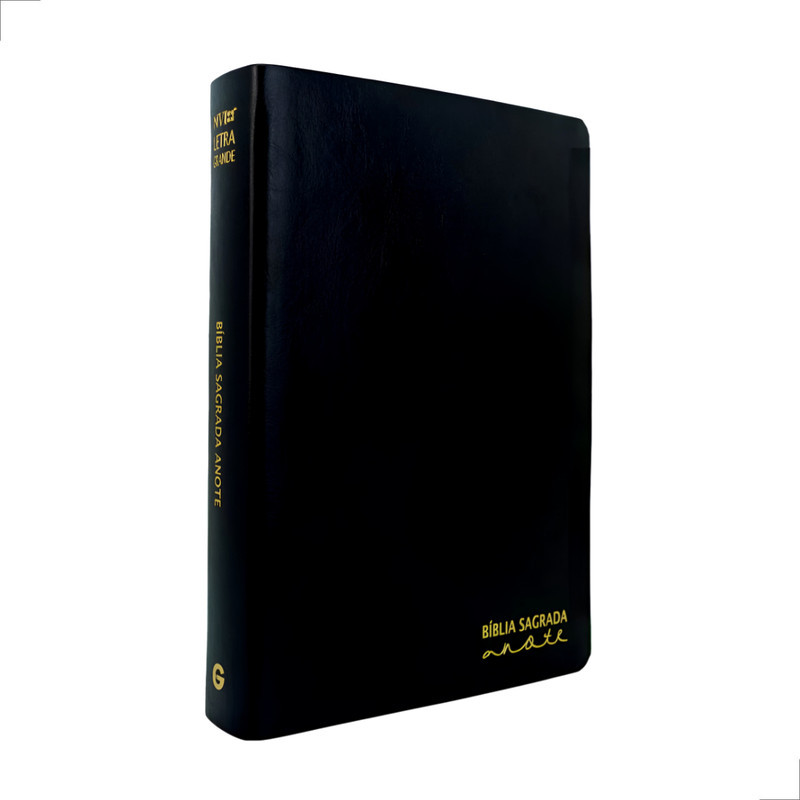 Bíblia NVI Anote Letra Grande Luxo Preto | Shopee Brasil