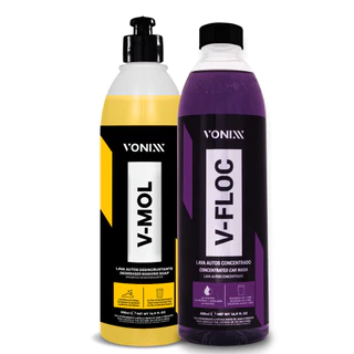 V FLOC V MOL 500 ML LAVAGEM VONIXX KIT V-MOL & V-FLOC - DUO DE CUIDADO AUTOMOTIVO SHAMPOO