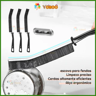 YOBOO Escova de limpeza para cozinha banheiro escova magica para limpeza de cantos difíceis
