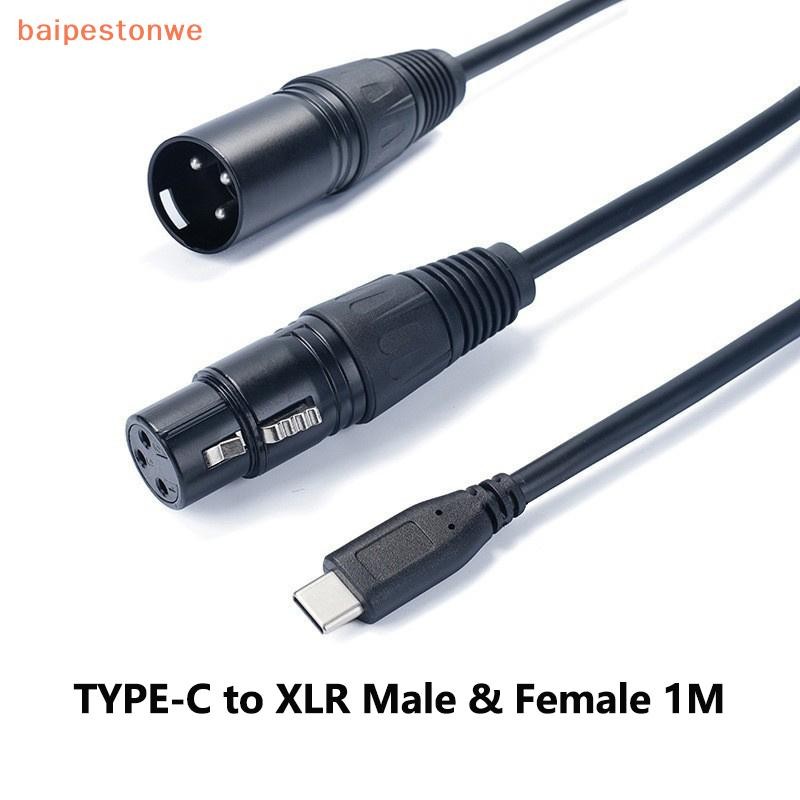 Baipestonwe Cabo De Udio Tipo C Para Xlr Macho F Mea Console De