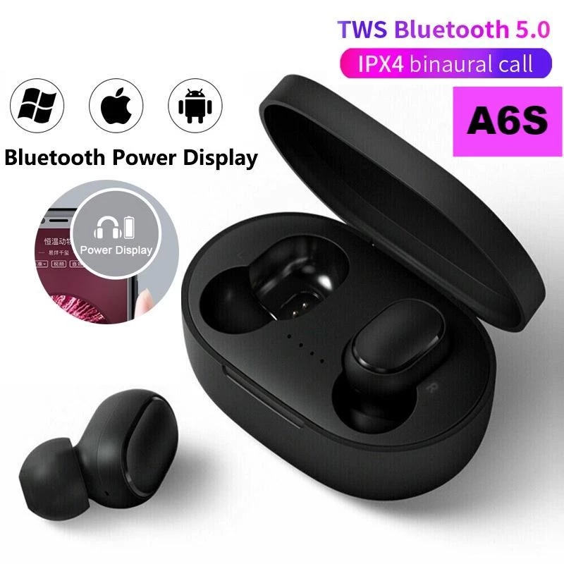 Fone De Ouvido Sem Fio Bluetooth 5.0 Airdots A6s Tws Esportivos Para Todos Os Phoneearpods