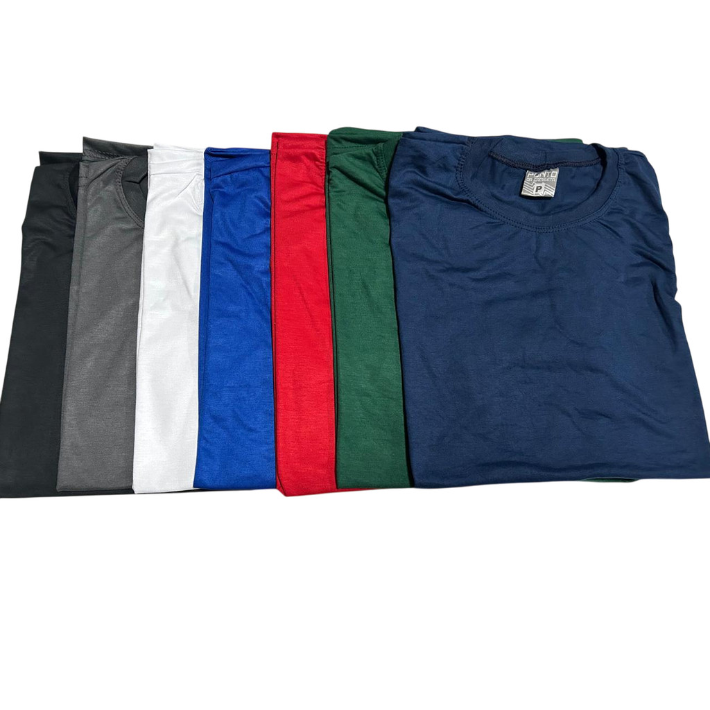 Camiseta Masculina Lisa Básica 100% Poliester - Adulto P M G GG G1 G2 G3