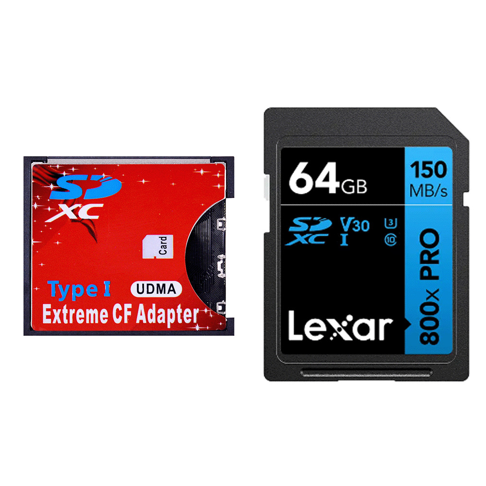 Cartão Memória Lexar 64gb 800x PRO 150mb/s + Adaptador CF | Shopee