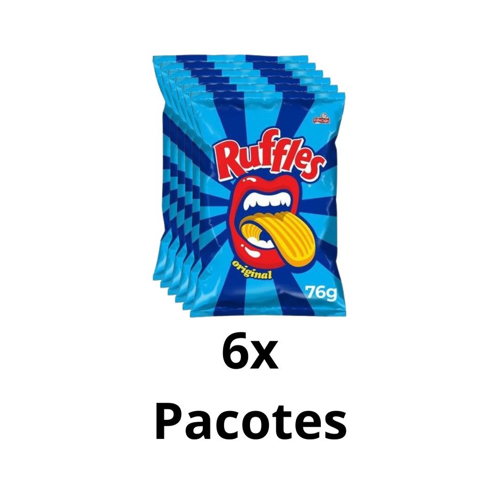 KIT RUFFLES ORIGINAL 68G COM 6 UNIDADES | Shopee Brasil