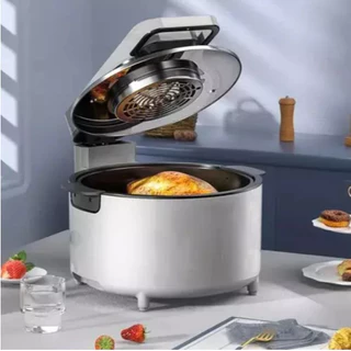 Air Fryer Digital, Fritadeira, Com Capacidade de 6 litros 900-2 Cinza 110V