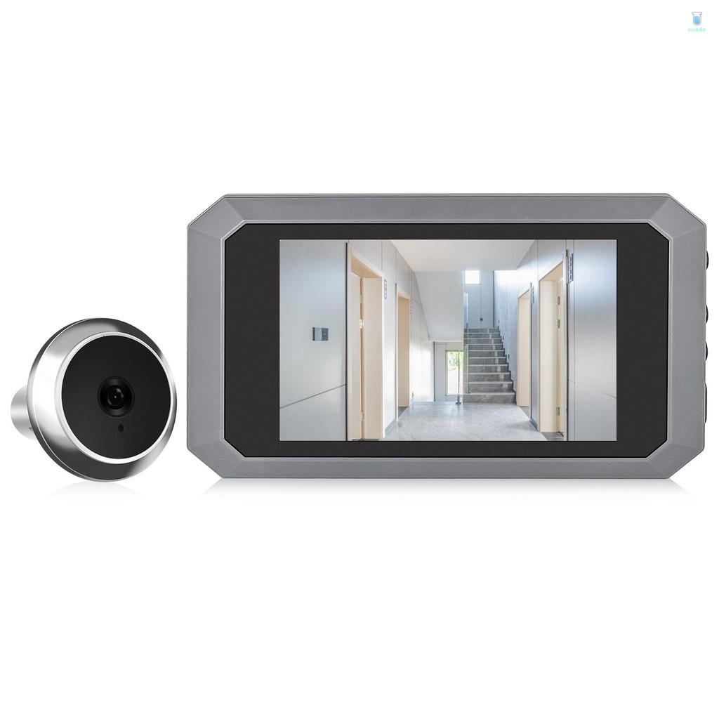 Câmera Olho Mágico De 3.97 Polegadas Para Porta De Apartamento 2MP LCD Visualizador De Digital Infravermelha Colorida De