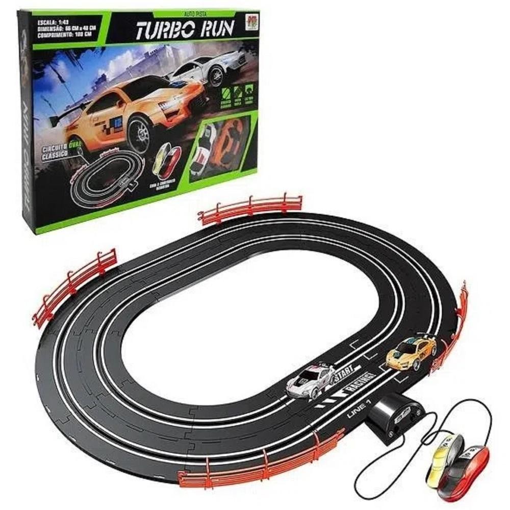 AUTORAMA DUPLO PISTA DE CORRIDA COM 2 CONTROLES REMOTO E 2 CARRINHOS ...
