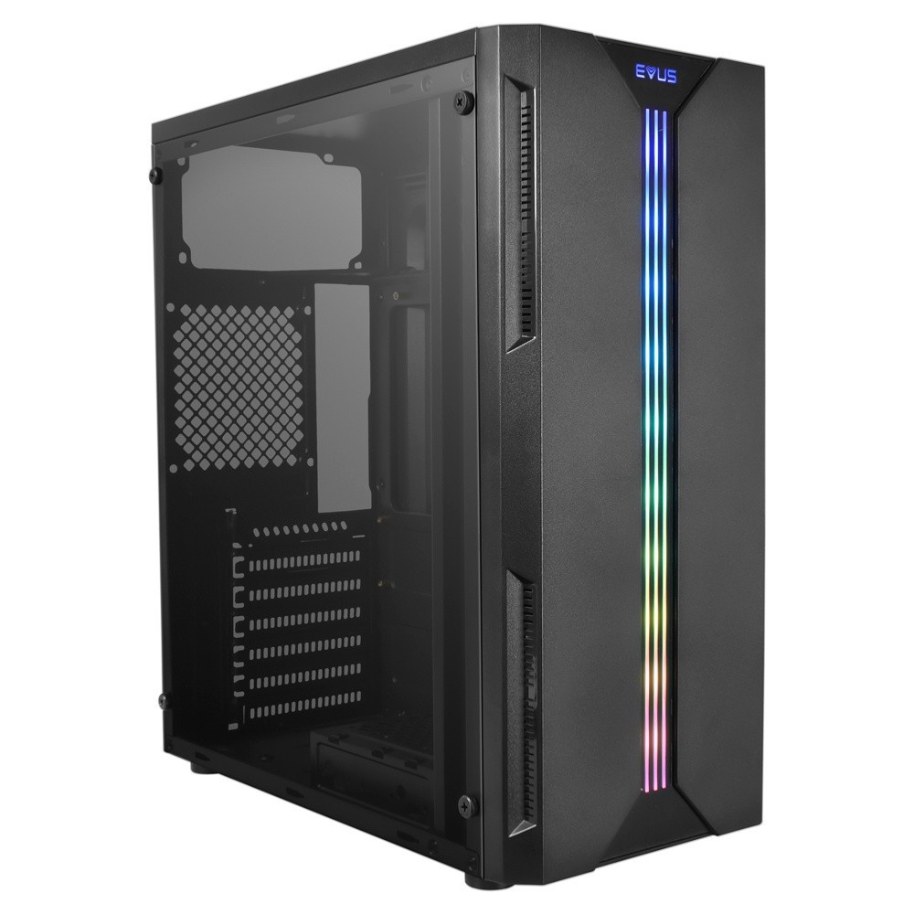 Gabinete Gamer Evus EV-G13 ATX com Led RGB e Lateral em Acrílico