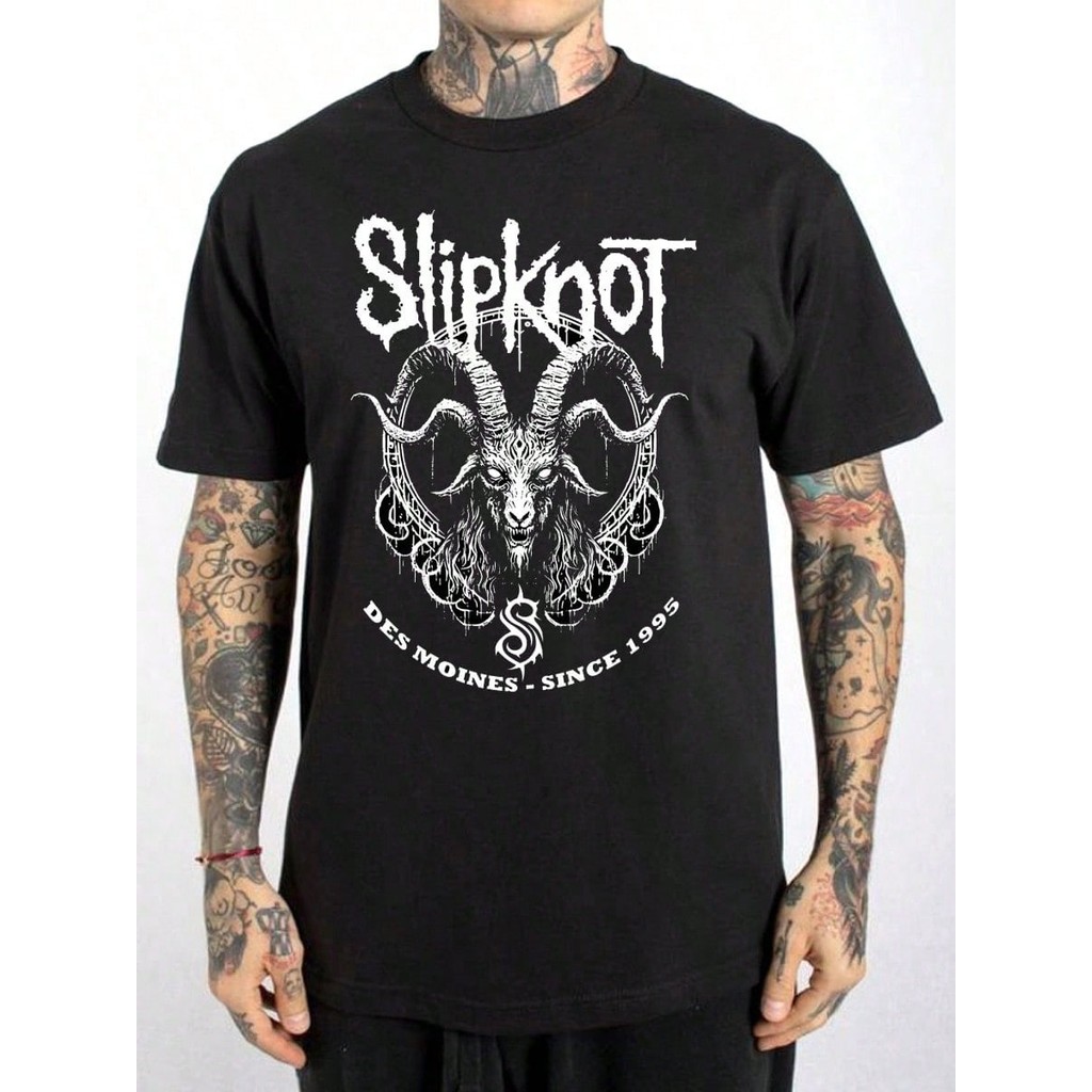 Camiseta Banda Rock Slipknot 1995 100% algodão | Shopee Brasil