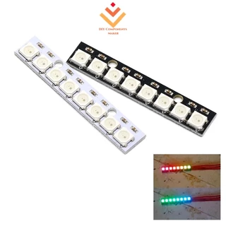 8 Canais WS2812 5050 RGB Módulo De Painel De Lâmpada LED Placa De Driver De Tira De Luz 8 Bits Para Arduino