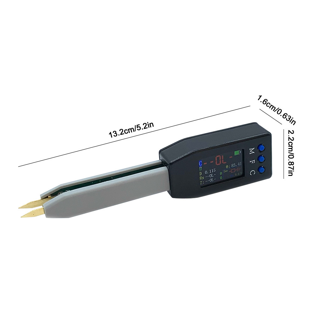 Mini Pinça De Ponte Inteligente LCR SMD ESR Testador Ferramentas De ...