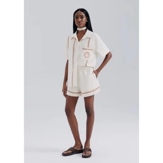 Shorts Feminino Clochard Com Linho Hering