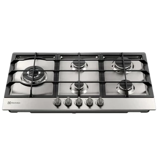Cooktop a Gás 05 Bocas Electrolux com Acendimento Superautomático Experience Semiprofissional Inox - KE9DX em Oferta na Shopee