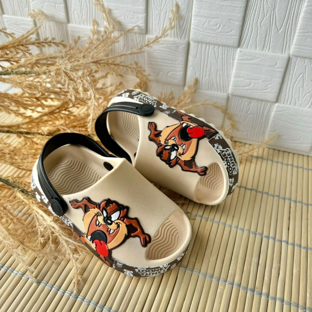 Chinelo Infantil Taz mania Tratorado Antiderrapante Lançamento Babuche bebe