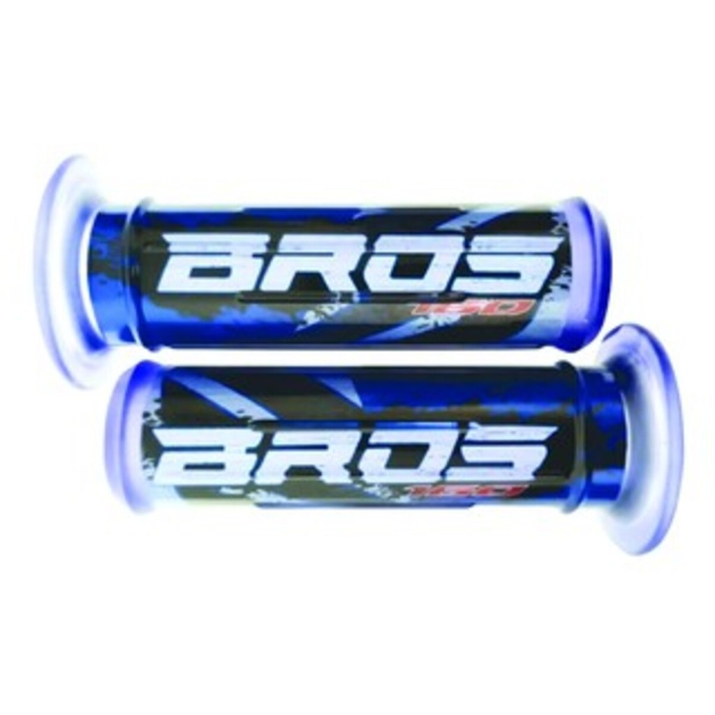 Manopla Punho Luva Para Moto Esportiva Custom Bros 160 Azul Gel Gráfica Macia.