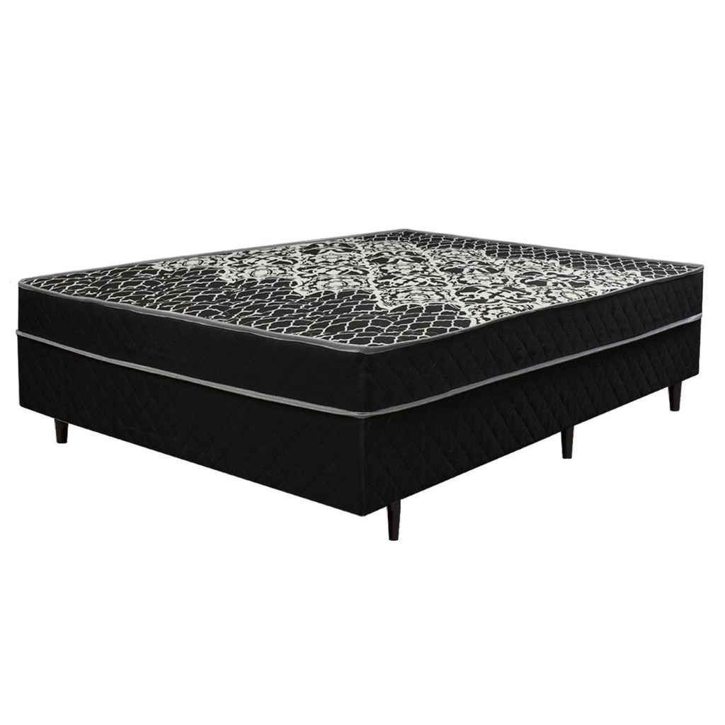Cama Box Conjugado Casal Espuma D28 138x188x51 Uno Simbal | Shopee Brasil
