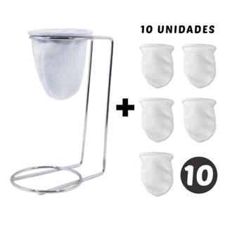 Mini Coador de Café de Pano Individual Chá Suporte Mariquinha em Oferta na Shopee