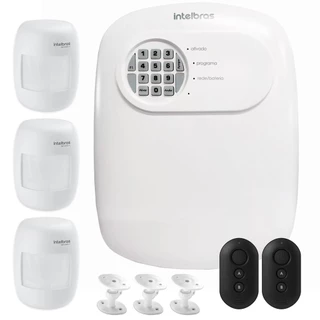 Kit Central de Alarme ANM 24 NET Intelbras + 3 Sensores IVP 3000 CF Alcance de 12mts
