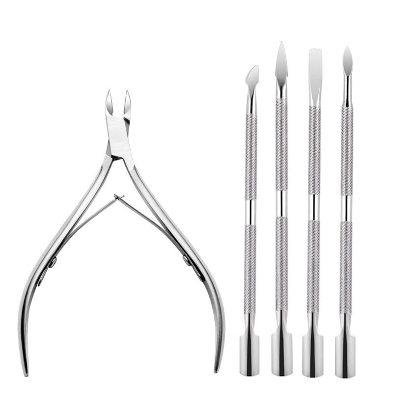 Kit Manicure profissional 5 Peças (Alicate + Palito + Desencravador ...