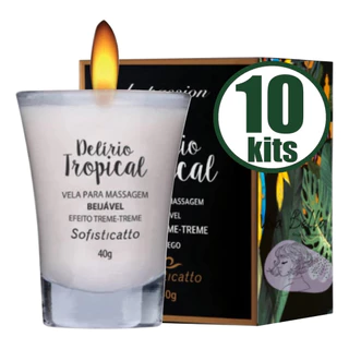10 Vela Beijável Delírio Tropical Sofisticatto Atacado