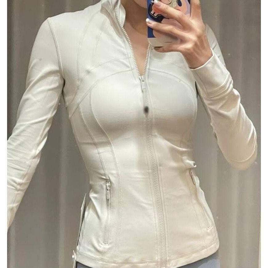 Lululemon Define Jaqueta Slim Fit Nude Feel High Elastic Fitness