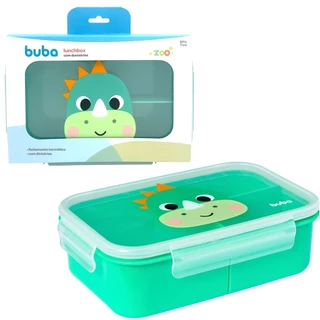 Lancheira Com Divisórias Zoo Dino Lunchbox- 19722 Buba