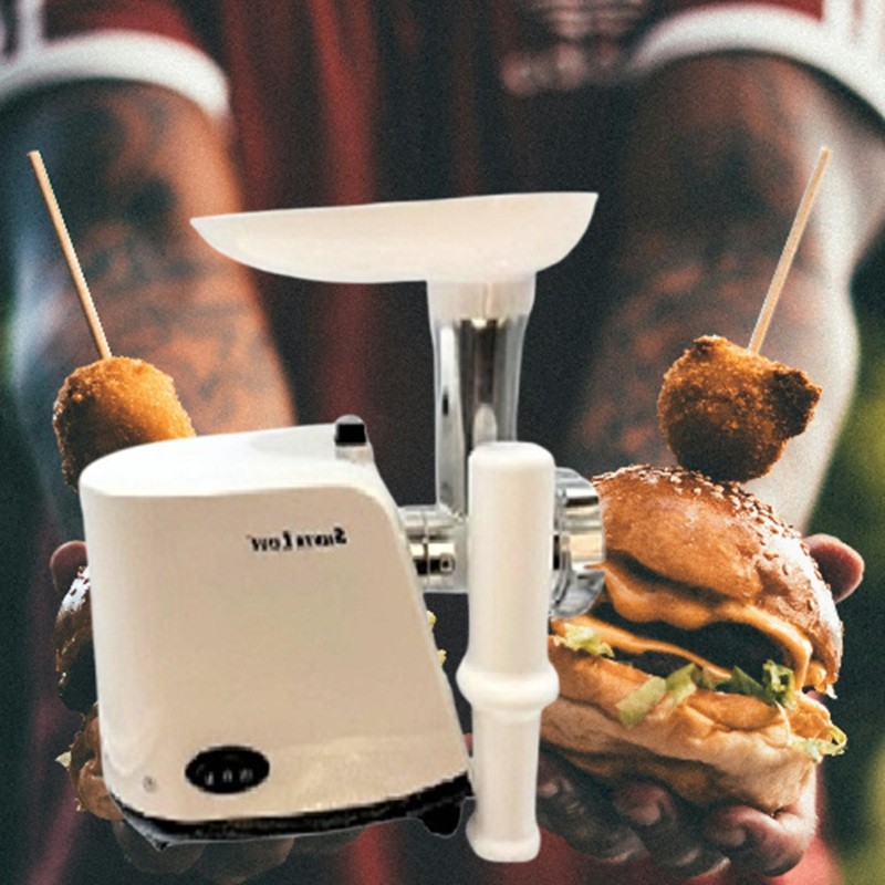 Moedor De Carne Elétrico Multifuncional e Profissional de Aç
