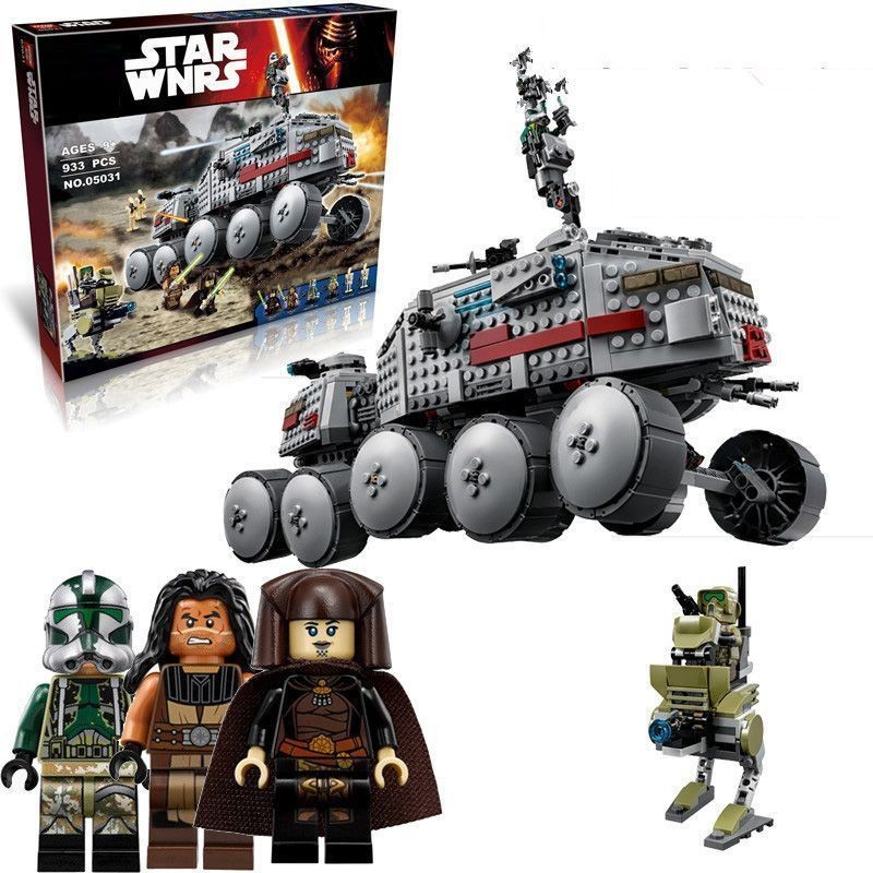 Tanque montado nave espacial Clone Turbo Star Wars blocos de construção 75151 exército compatível Lego brinquedo masculi