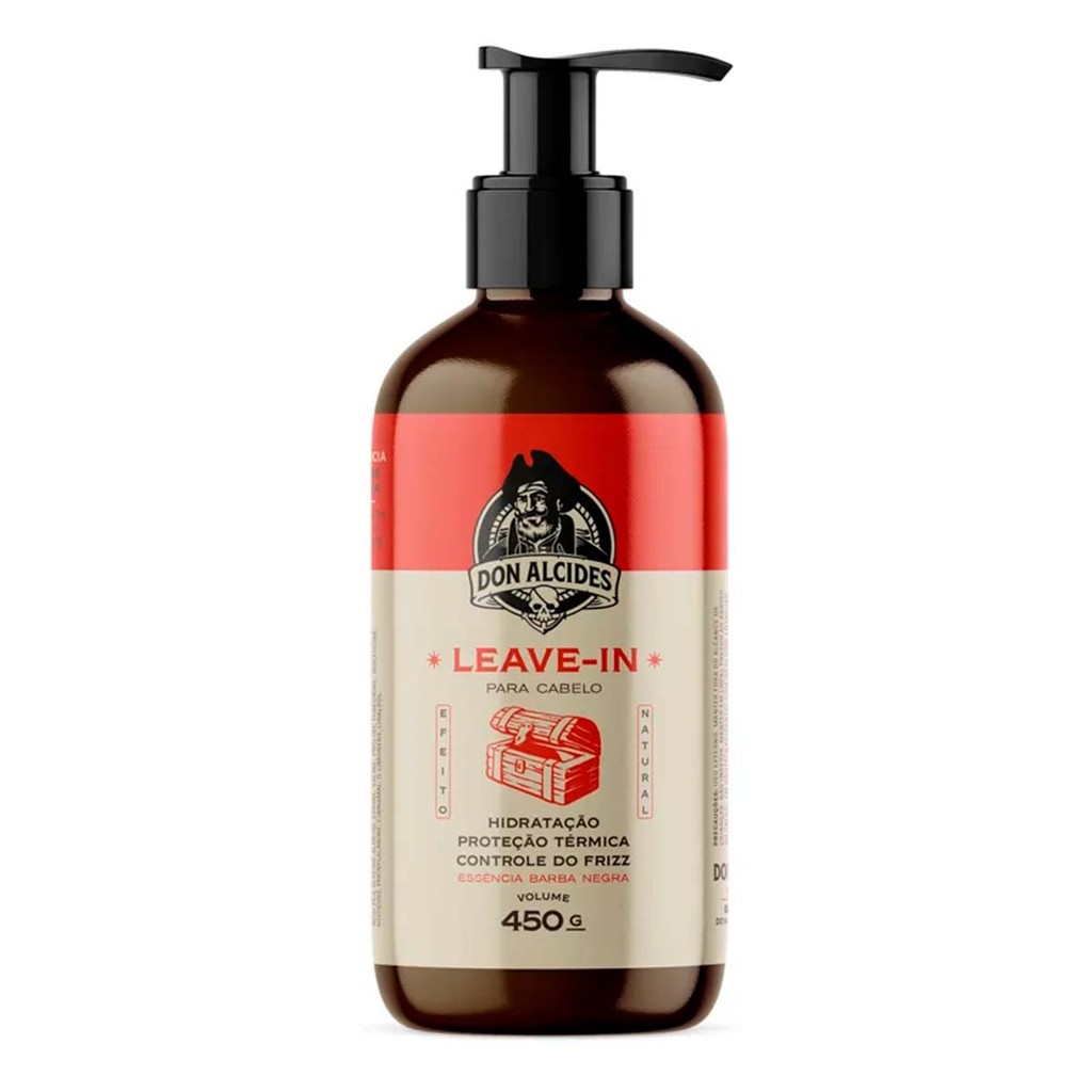 Leave in Para Cabelo Masculino Barba Negra 450g Don Alcides Shopee Brasil