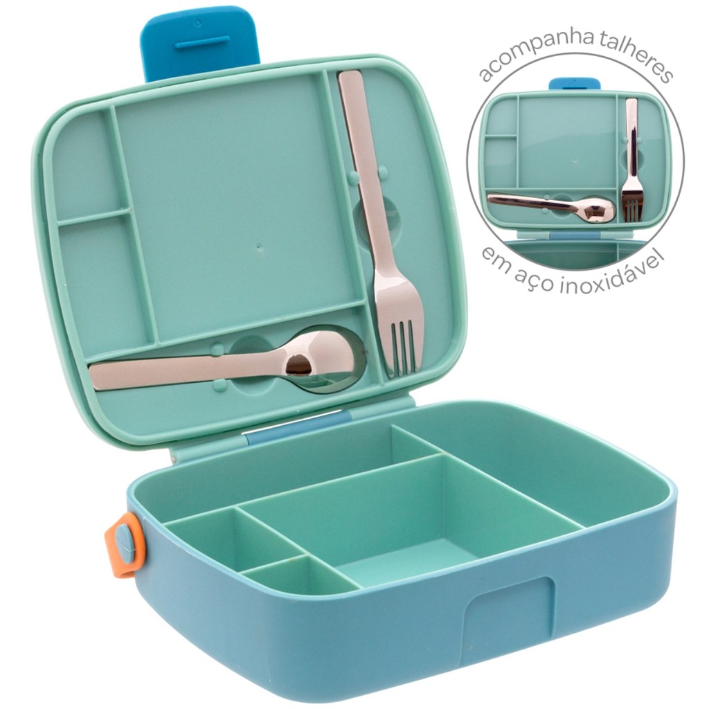 Bento Box Magic Com Divisória Dino - 19728 Buba | Shopee Brasil