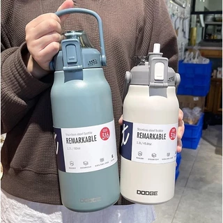 Garrafa Térmica de Viagem Aço Inox 1,0L 1,2l 1,7L Litro Água Café com Alça Camping Acampamento