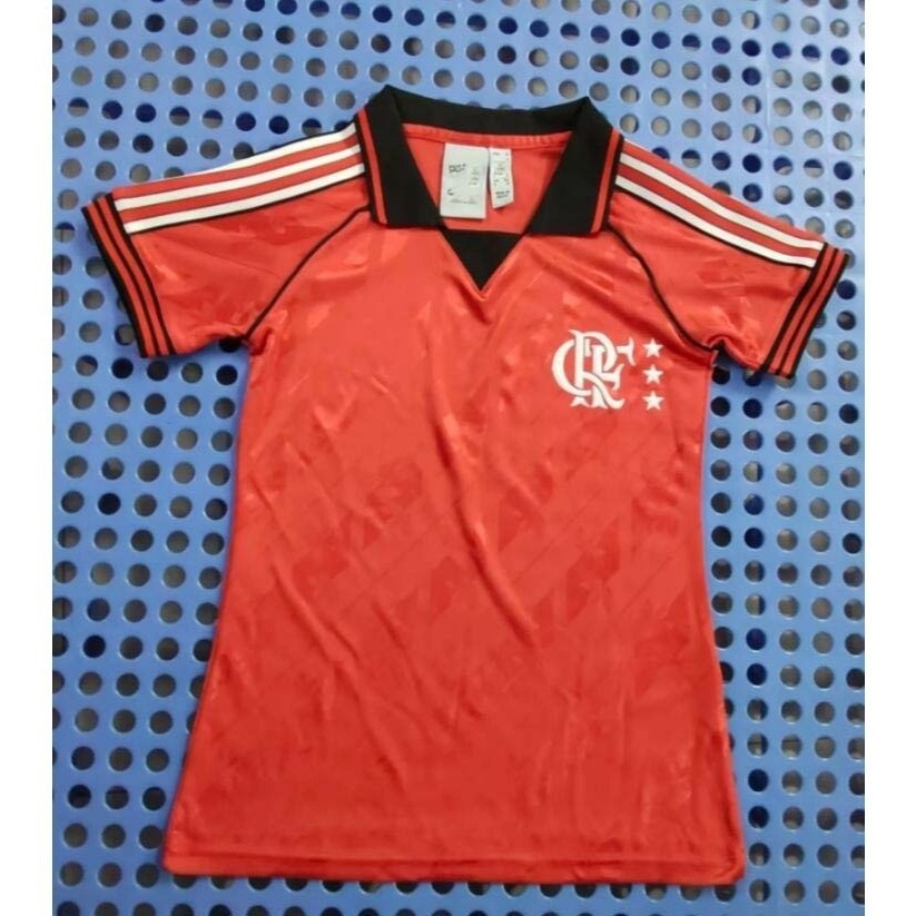 2024-2025 Flamengo Vermelho Retro Futebol T-Shirt [Estilo Feminino] Versão