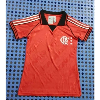 2024-2025 Flamengo Vermelho Retro Futebol T-Shirt [Estilo Feminino] Versão