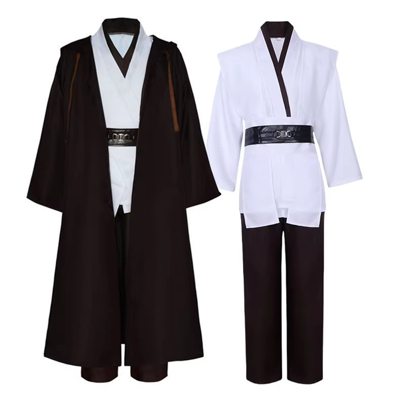 Fantasia Jedi Realista Obi-Wan Kenobi Fantasia Adulto Guerreiro Capa ...