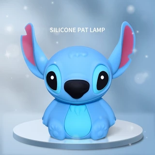 Stitch Luz noturna de silicone touch De cabeceira Sono noturno das crianças Luz para amamentação