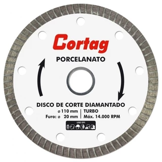 Disco Cortag Diamantado Turbo Para Porcelanato 110x20mm em Oferta na Shopee